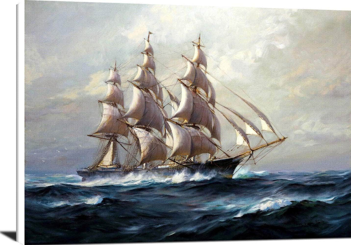 The Stag Hound Painting Frank Vining Smith Canvas Art Fine Art Print