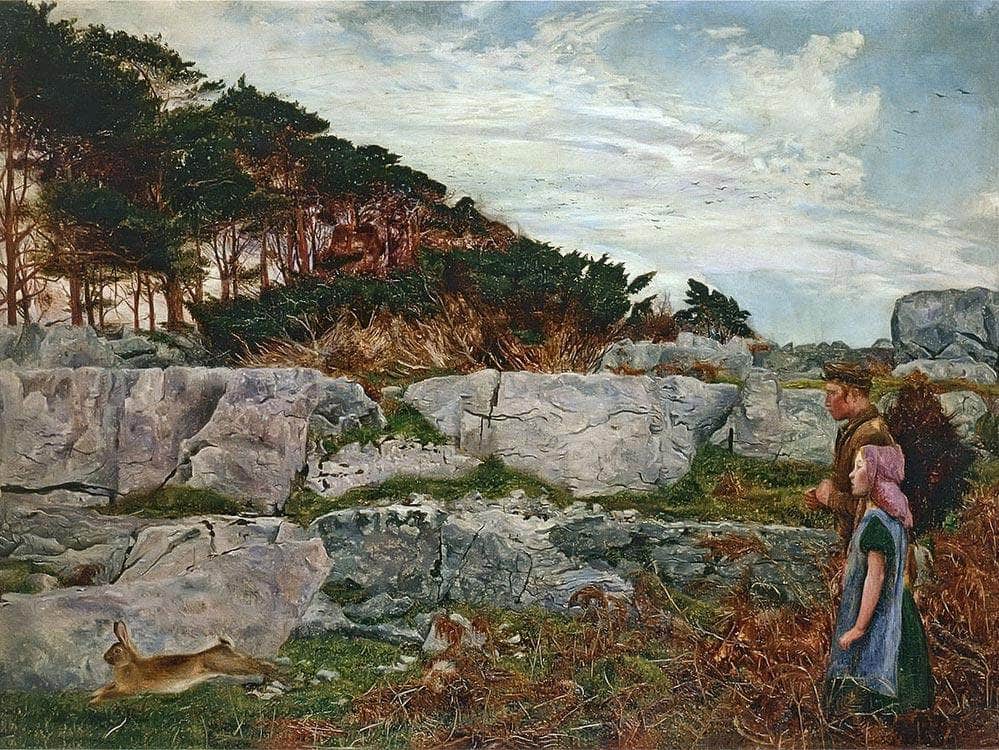 The Startled Rabbit By Daniel Alexander Williamson Fine Art Print