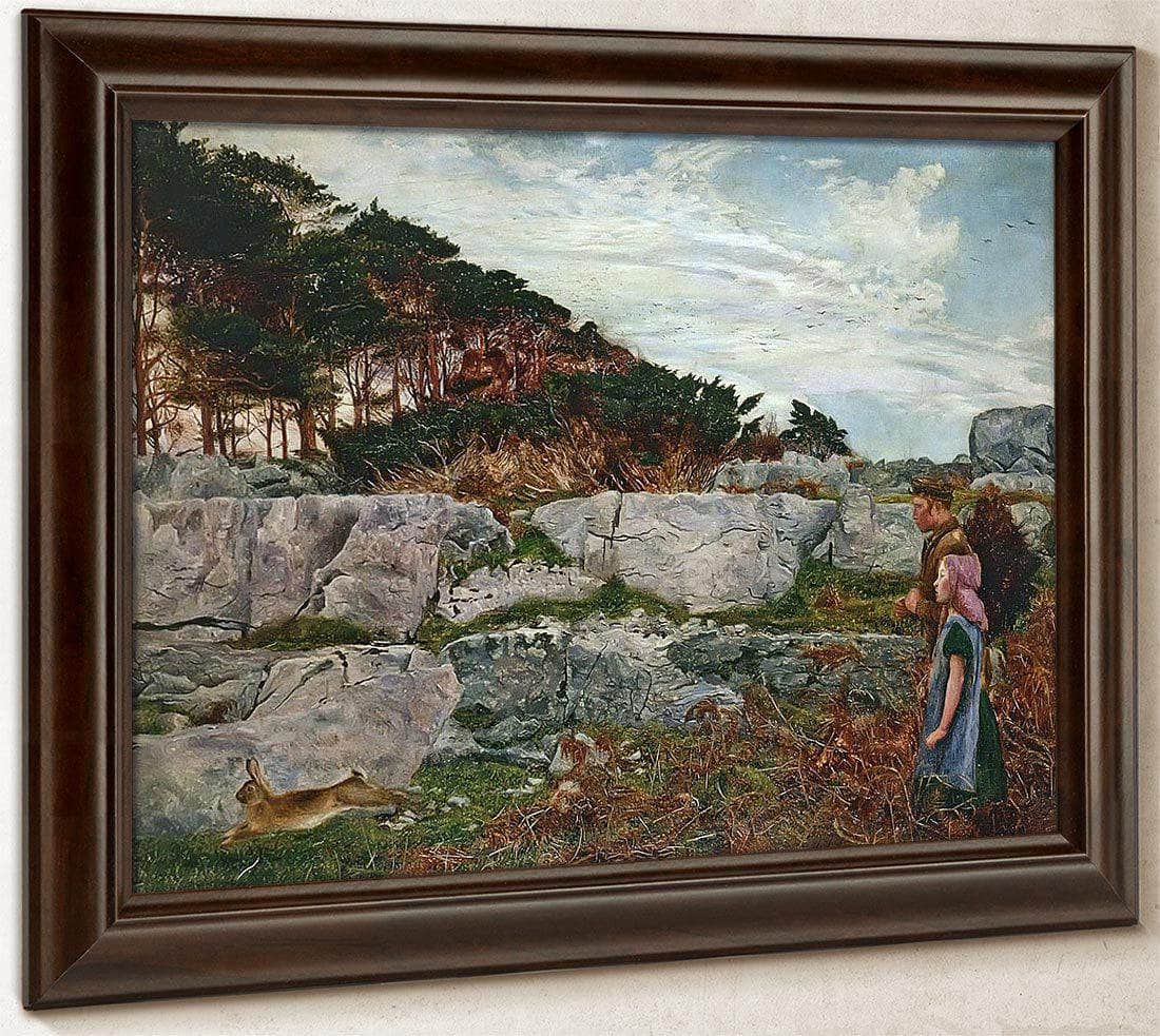 The Startled Rabbit By Daniel Alexander Williamson Fine Art Print