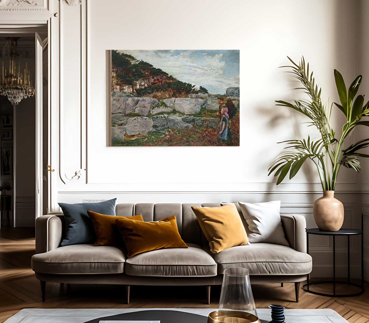 The Startled Rabbit By Daniel Alexander Williamson Fine Art Print