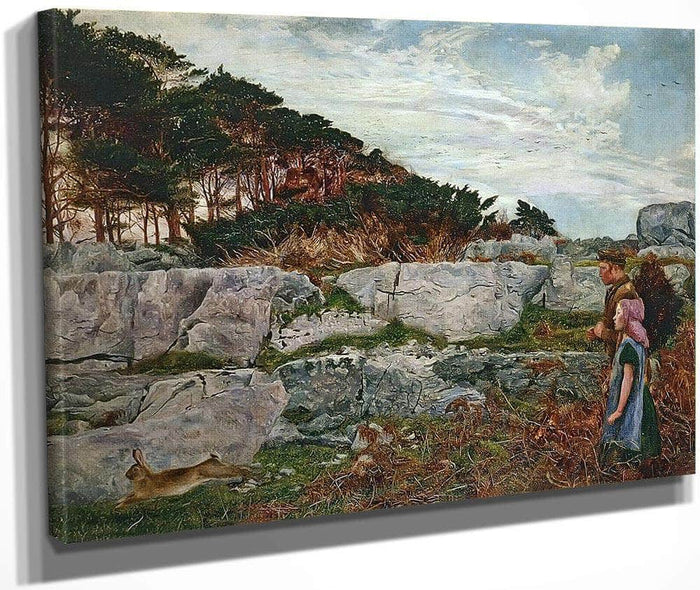 The Startled Rabbit By Daniel Alexander Williamson Fine Art Print