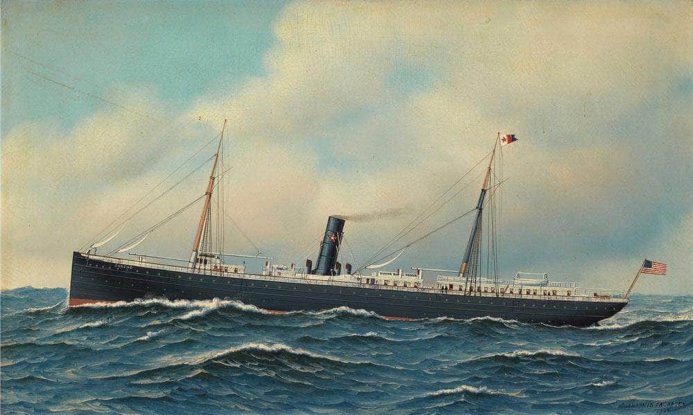 The Steamship Concho 1904 By Antonio Jacobsen Fine Art Print