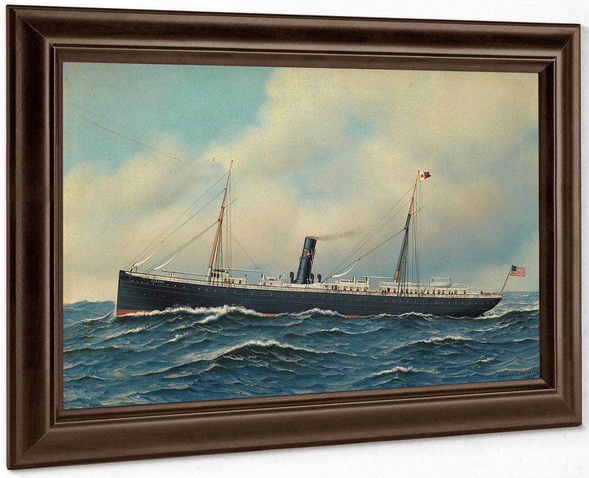 The Steamship Concho 1904 By Antonio Jacobsen Fine Art Print