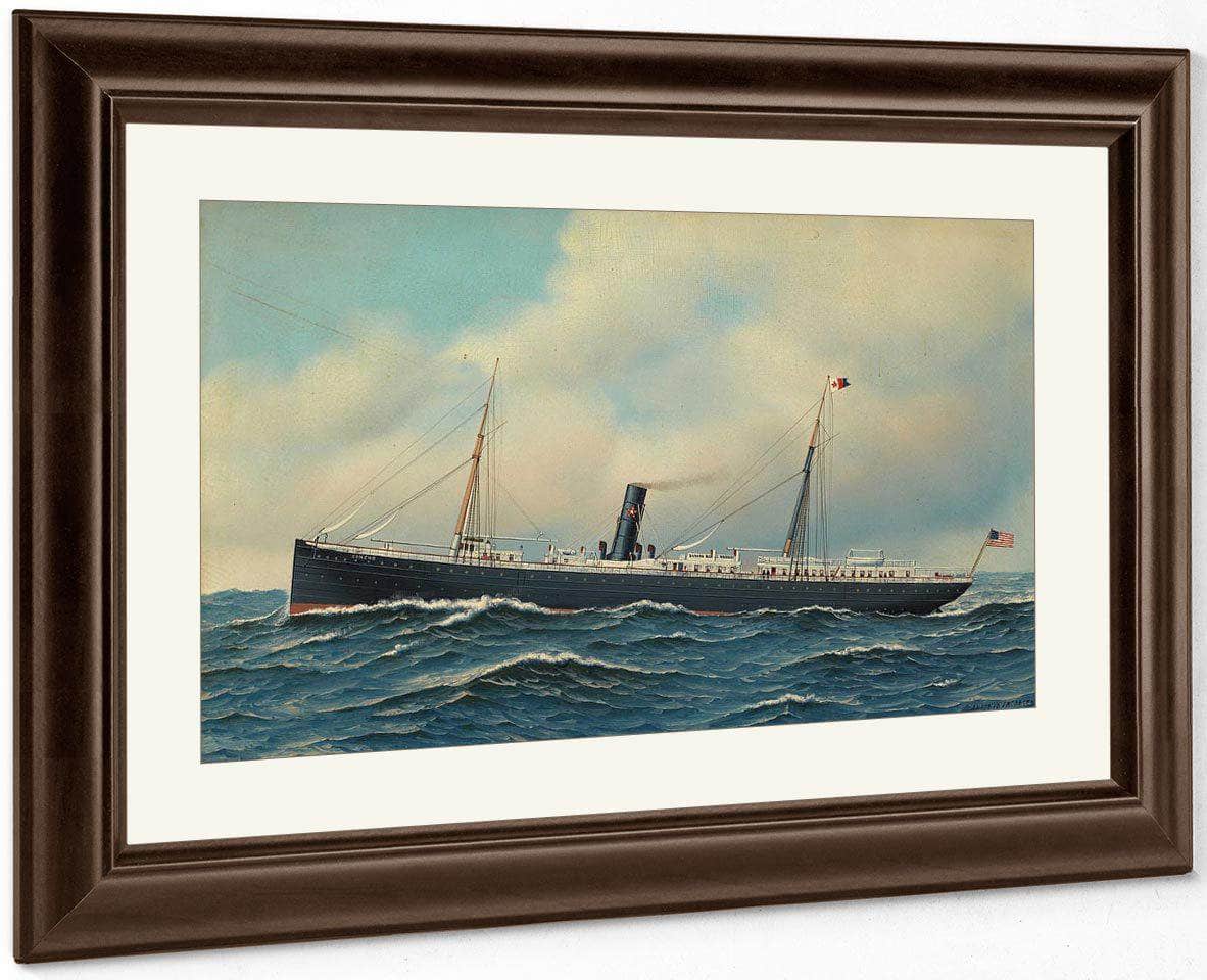 The Steamship Concho 1904 By Antonio Jacobsen Fine Art Print