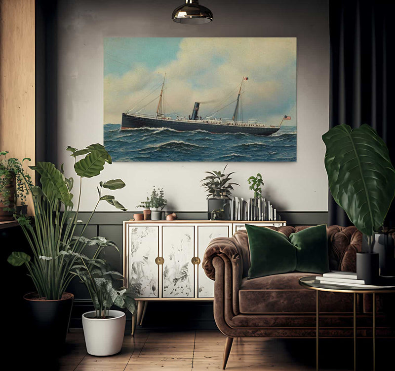 The Steamship Concho 1904 By Antonio Jacobsen Fine Art Print