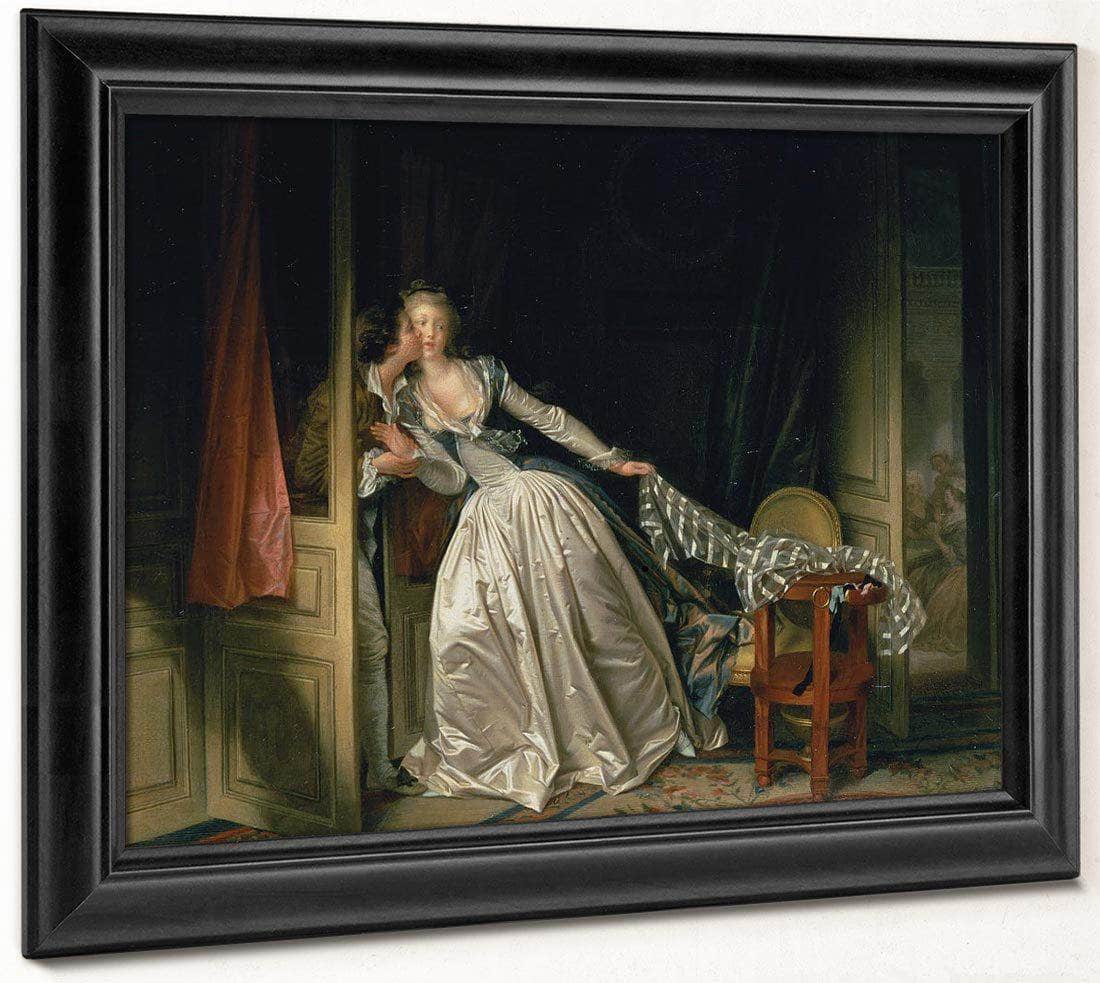 The Stolen Kiss By Jean Honore Fragonard Fine Art Print