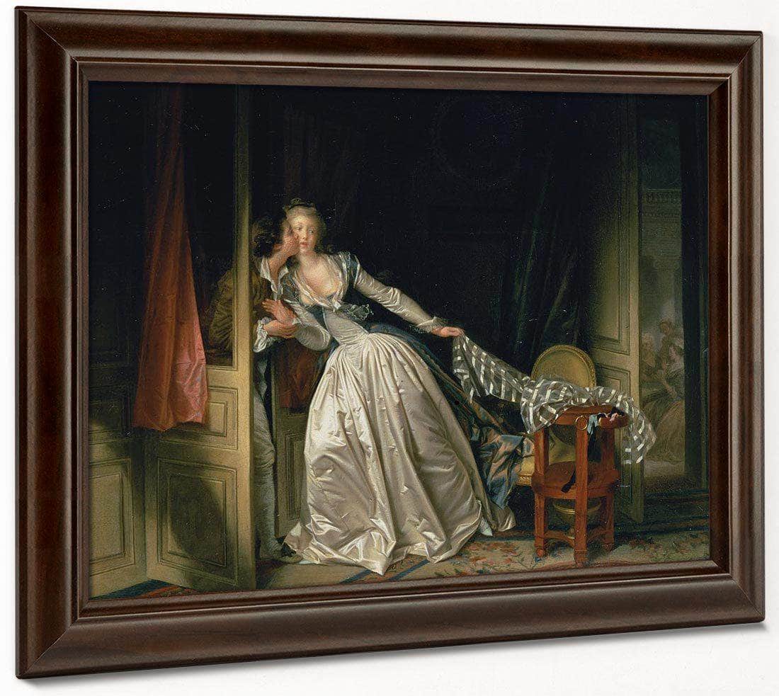 The Stolen Kiss By Jean Honore Fragonard Fine Art Print
