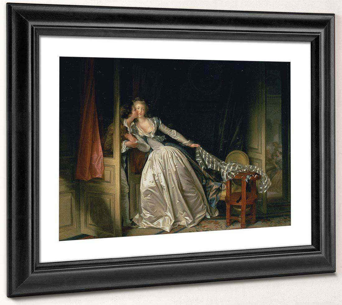 The Stolen Kiss By Jean Honore Fragonard Fine Art Print
