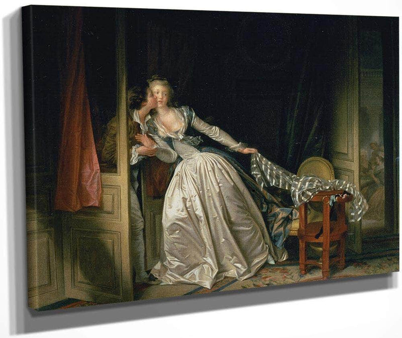 The Stolen Kiss By Jean Honore Fragonard Fine Art Print