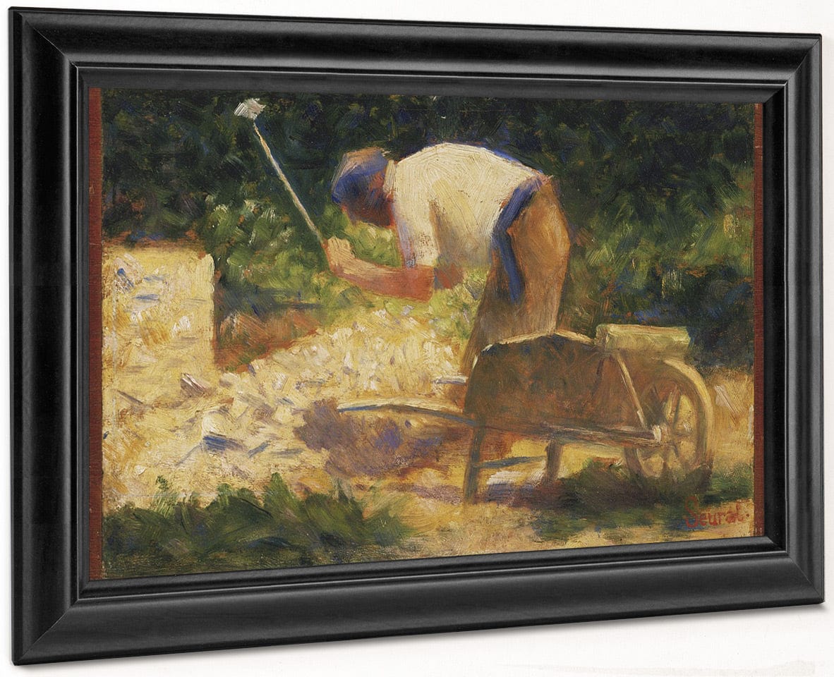 The Stone Breaker By Georges Pierre Seurat Fine Art Print