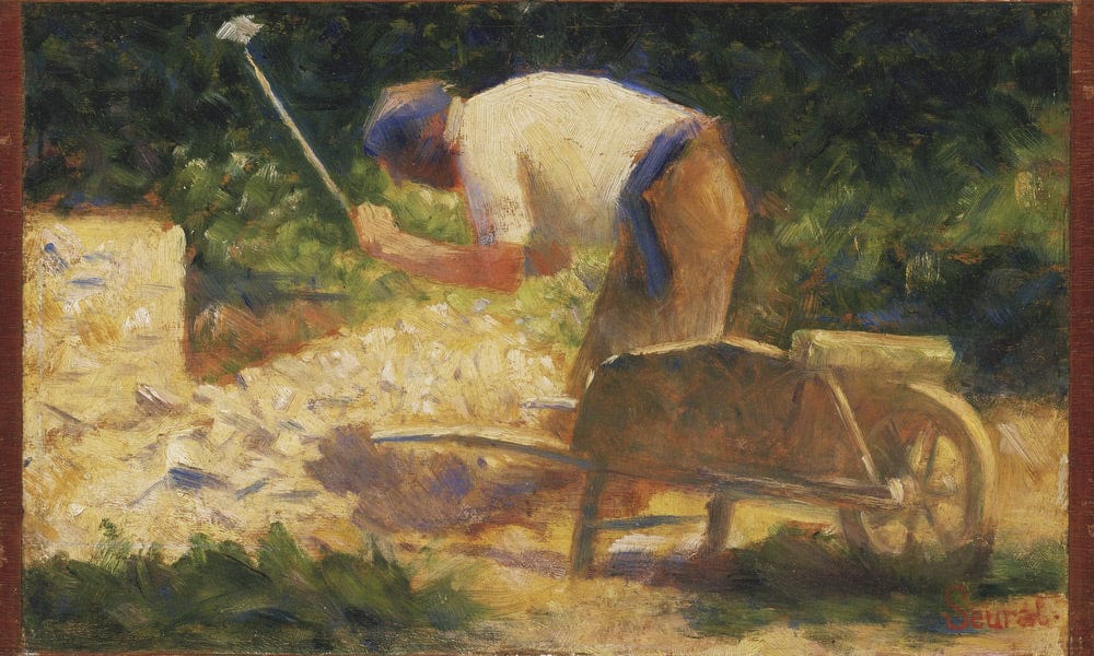 The Stone Breaker By Georges Pierre Seurat Fine Art Print