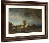 The Stone Bridge By Rembrandt Fine Art Print