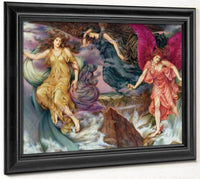 The Storm Spirits 1900 By Evelyn De Morgan Fine Art Print