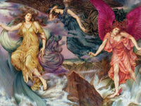 The Storm Spirits 1900 By Evelyn De Morgan Fine Art Print