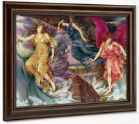 The Storm Spirits 1900 By Evelyn De Morgan Fine Art Print