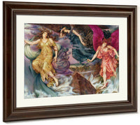The Storm Spirits 1900 By Evelyn De Morgan Fine Art Print