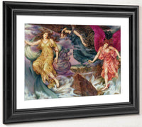 The Storm Spirits 1900 By Evelyn De Morgan Fine Art Print