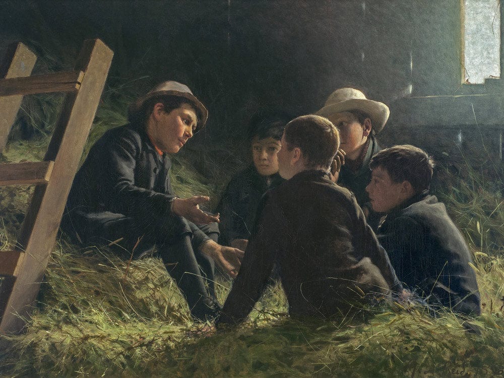 The Story By George Agnew Reid Fine Art Print