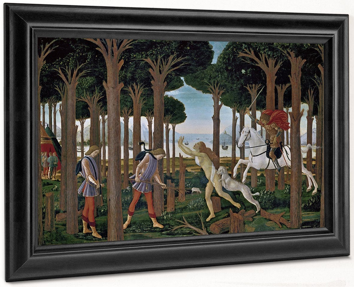 The Story Of Nastagio Degli Onesti I 1483 By Sandro Botticelli Fine Art Print