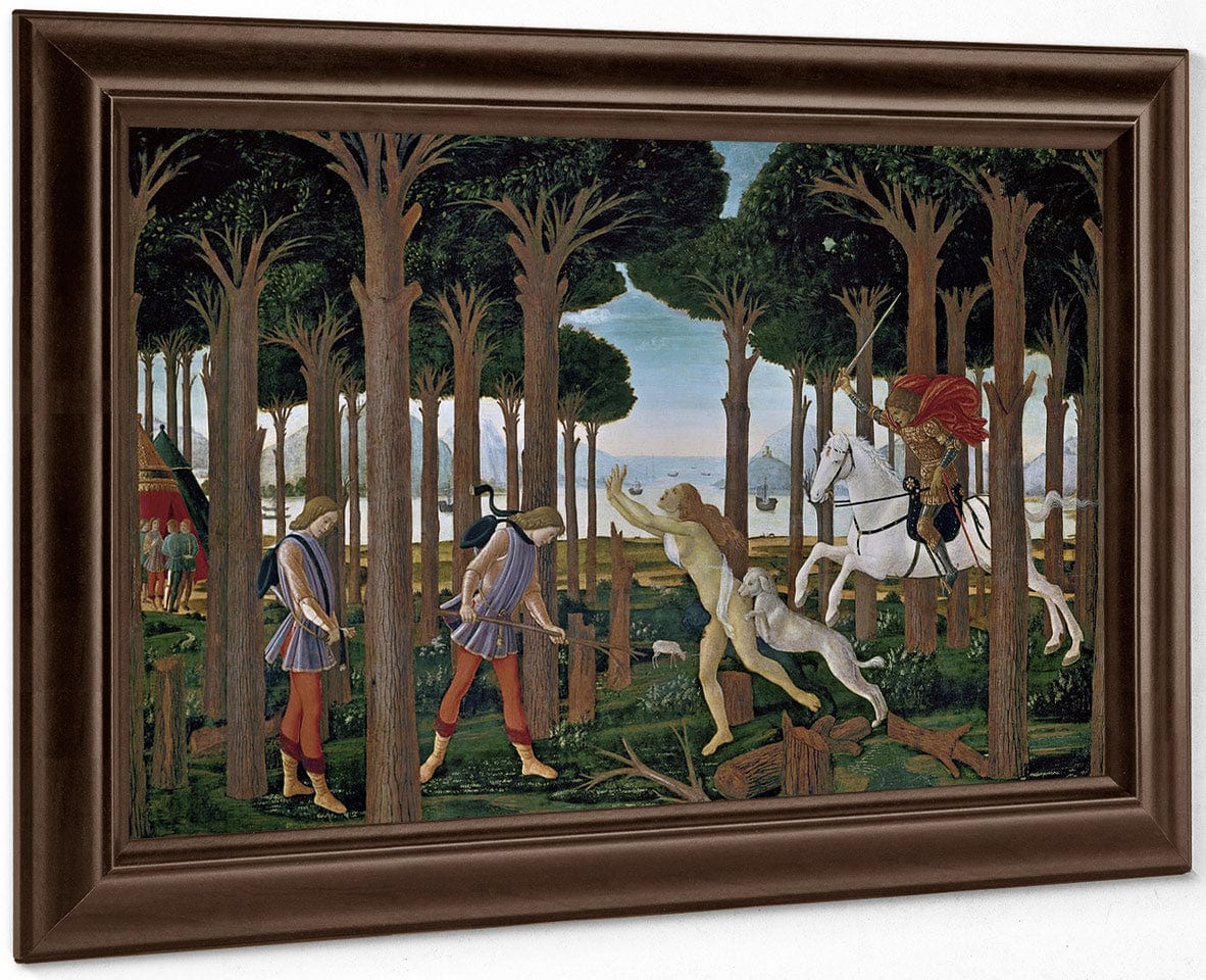 The Story Of Nastagio Degli Onesti I 1483 By Sandro Botticelli Fine Art Print