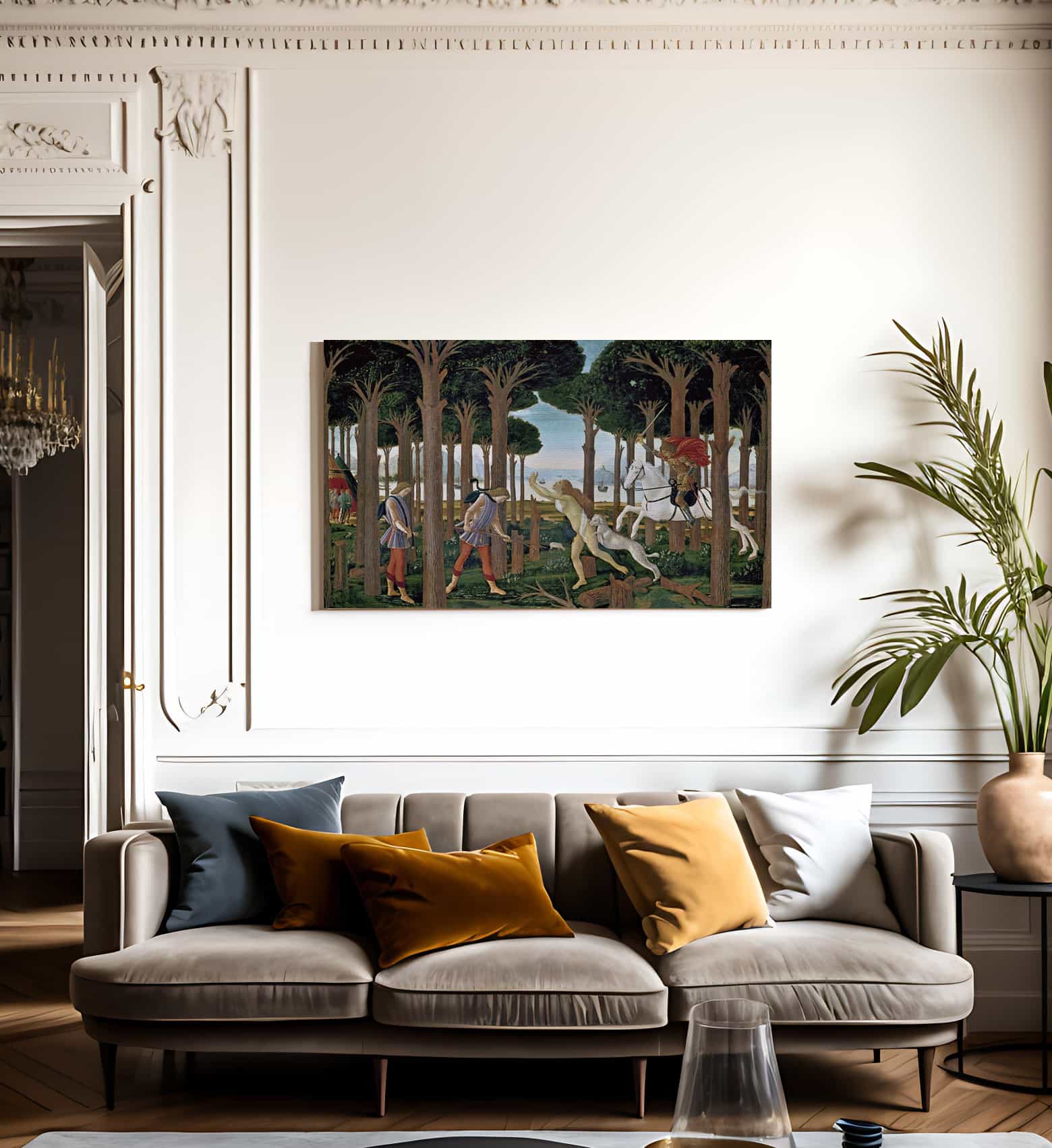 The Story Of Nastagio Degli Onesti I 1483 By Sandro Botticelli Fine Art Print