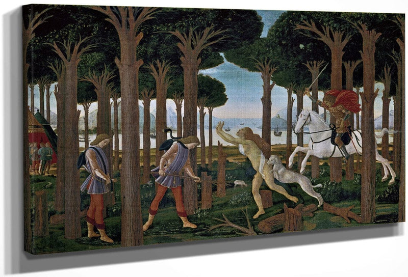 The Story Of Nastagio Degli Onesti I 1483 By Sandro Botticelli Fine Art Print