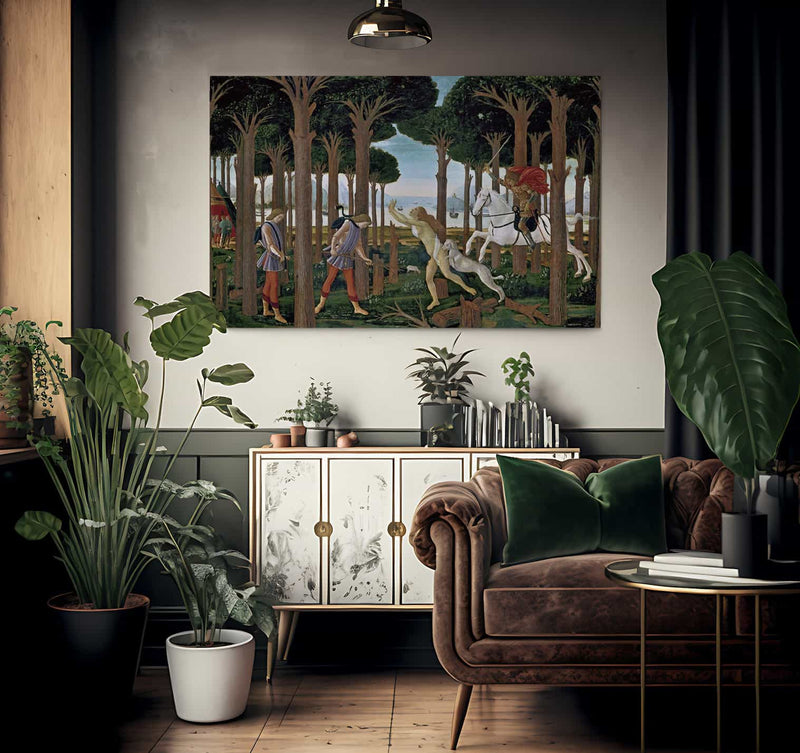 The Story Of Nastagio Degli Onesti I 1483 By Sandro Botticelli Fine Art Print