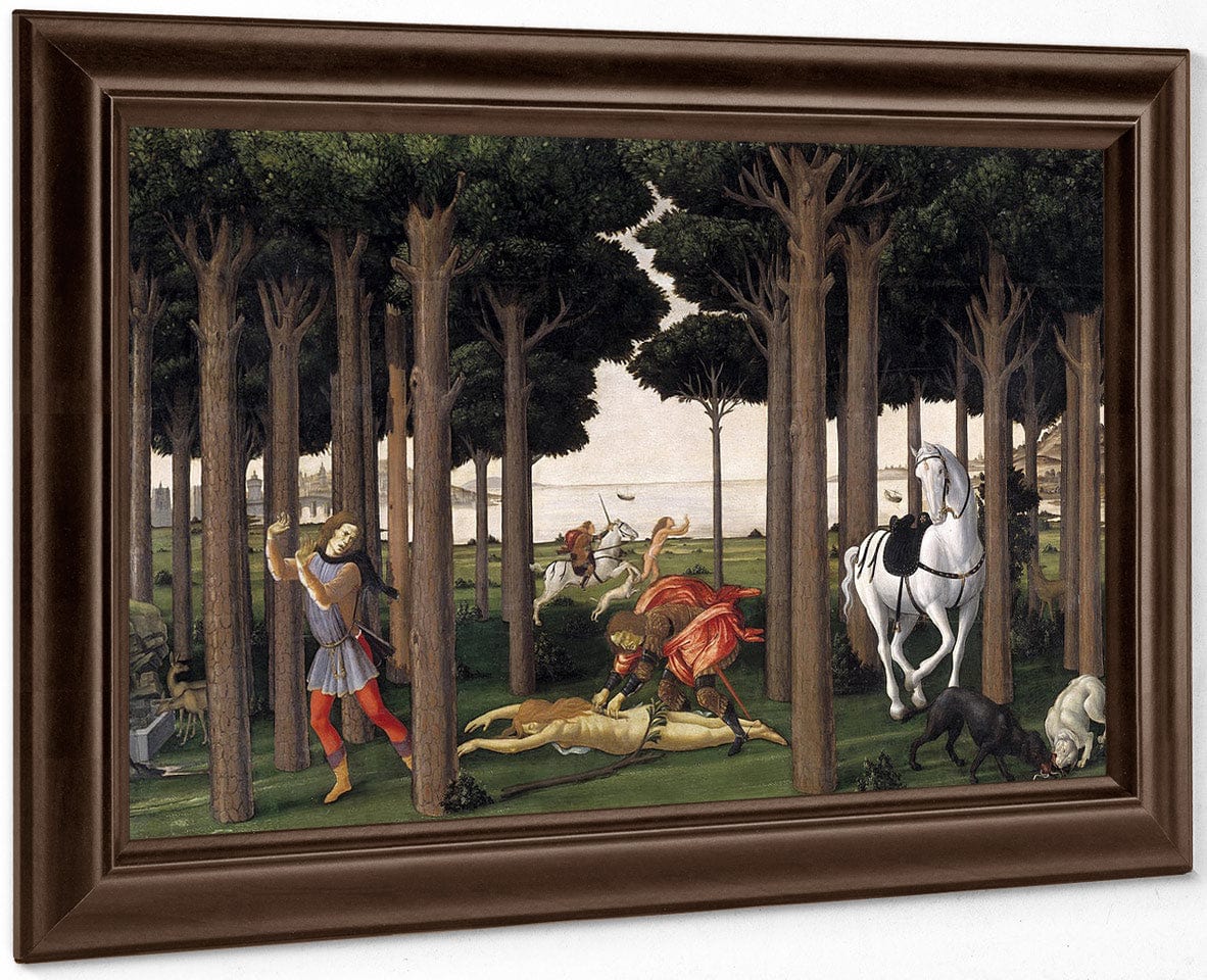 The Story Of Nastagio Degli Onesti Ii 1483 By Sandro Botticelli Fine Art Print