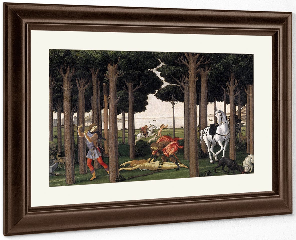 The Story Of Nastagio Degli Onesti Ii 1483 By Sandro Botticelli Fine Art Print