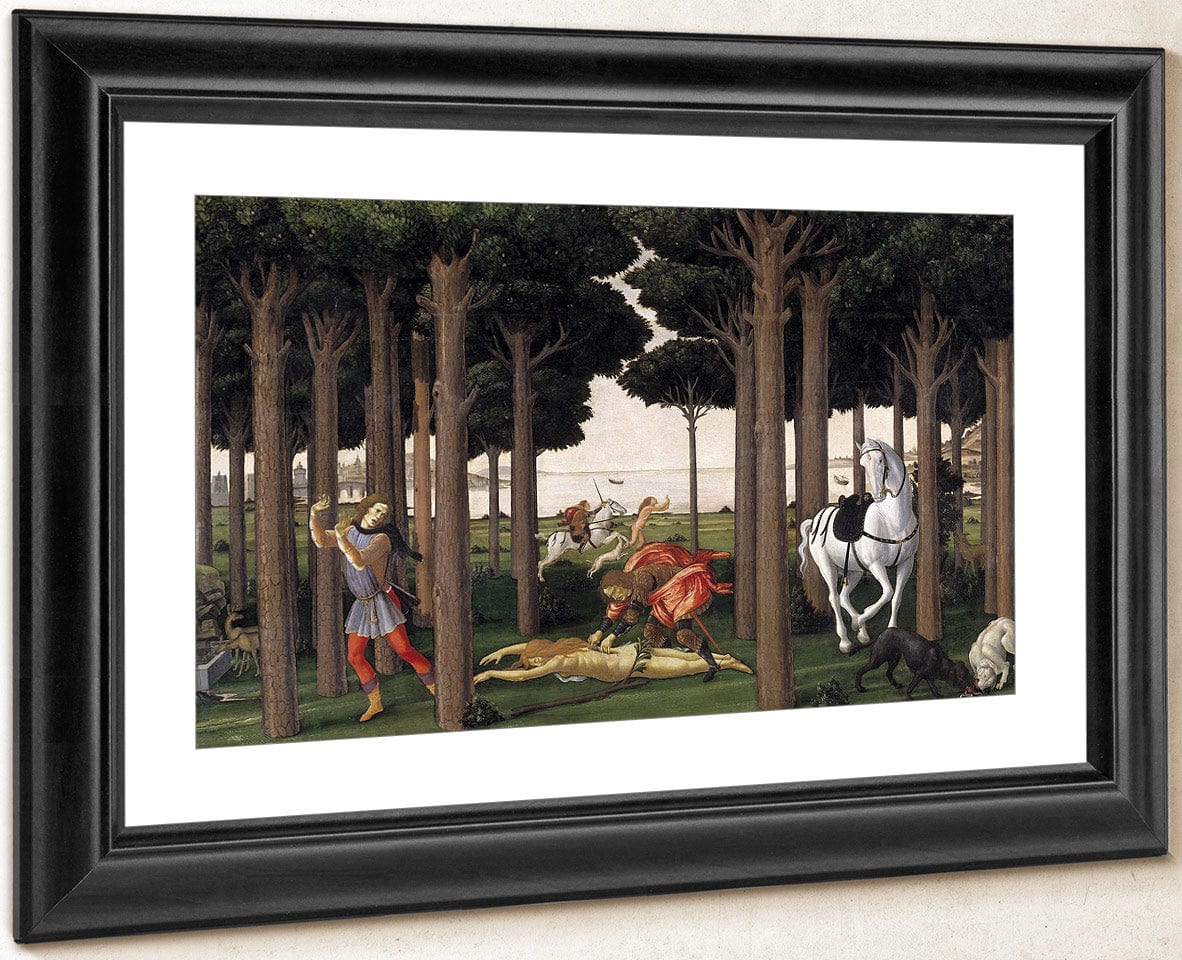 The Story Of Nastagio Degli Onesti Ii 1483 By Sandro Botticelli Fine Art Print