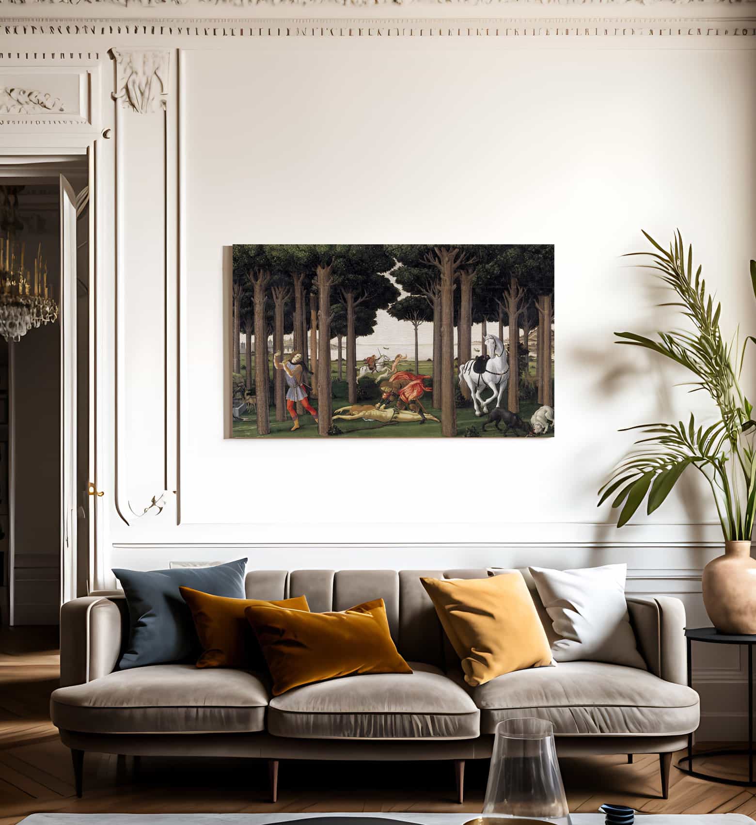The Story Of Nastagio Degli Onesti Ii 1483 By Sandro Botticelli Fine Art Print