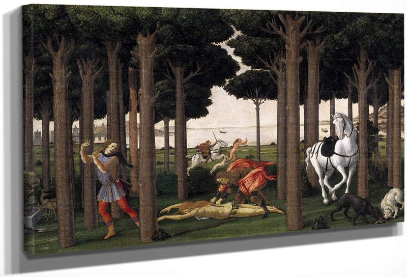 The Story Of Nastagio Degli Onesti Ii 1483 By Sandro Botticelli Fine Art Print