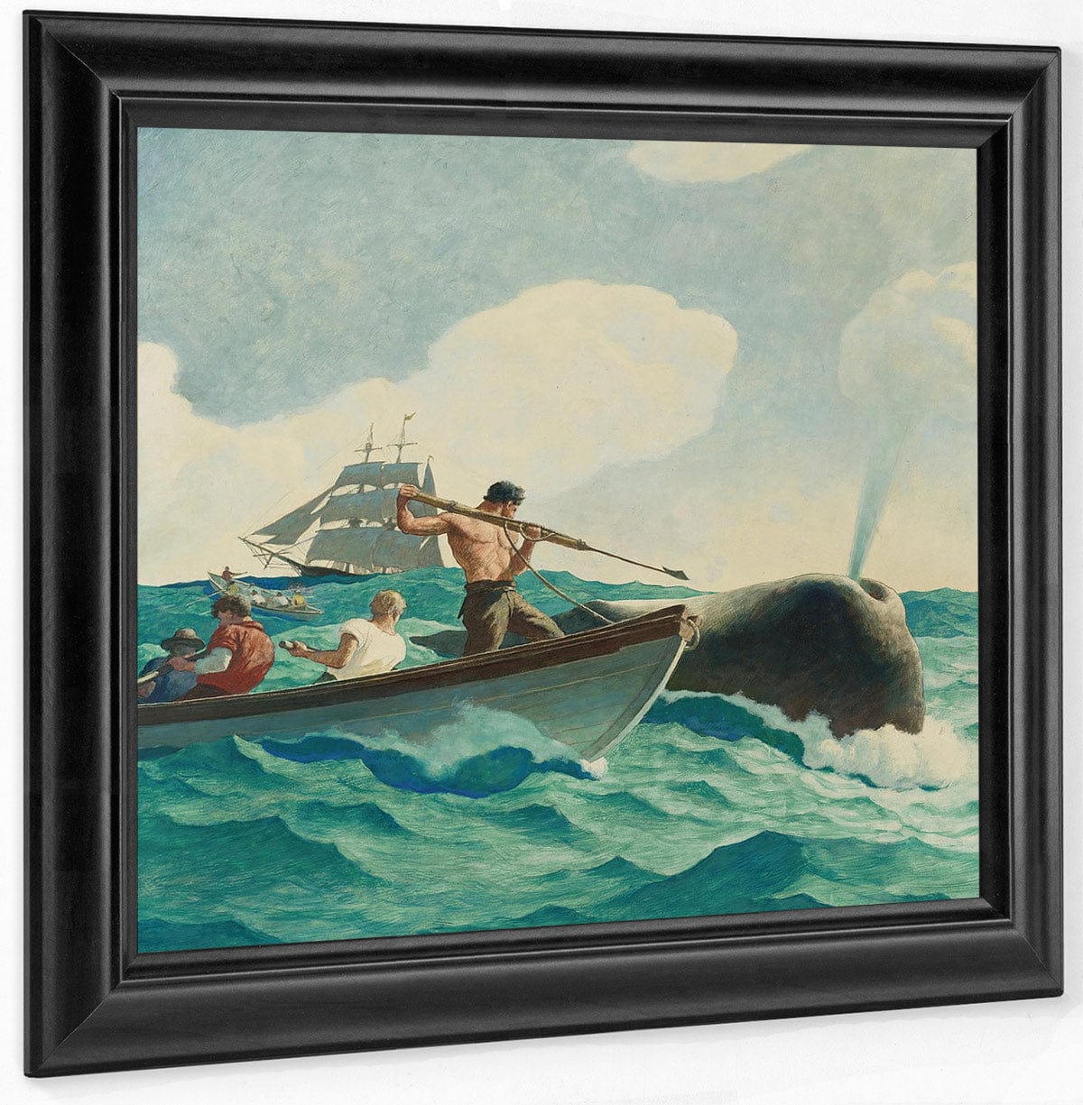 The Story Of Whaling By Nc Wyeth Fine Art Print