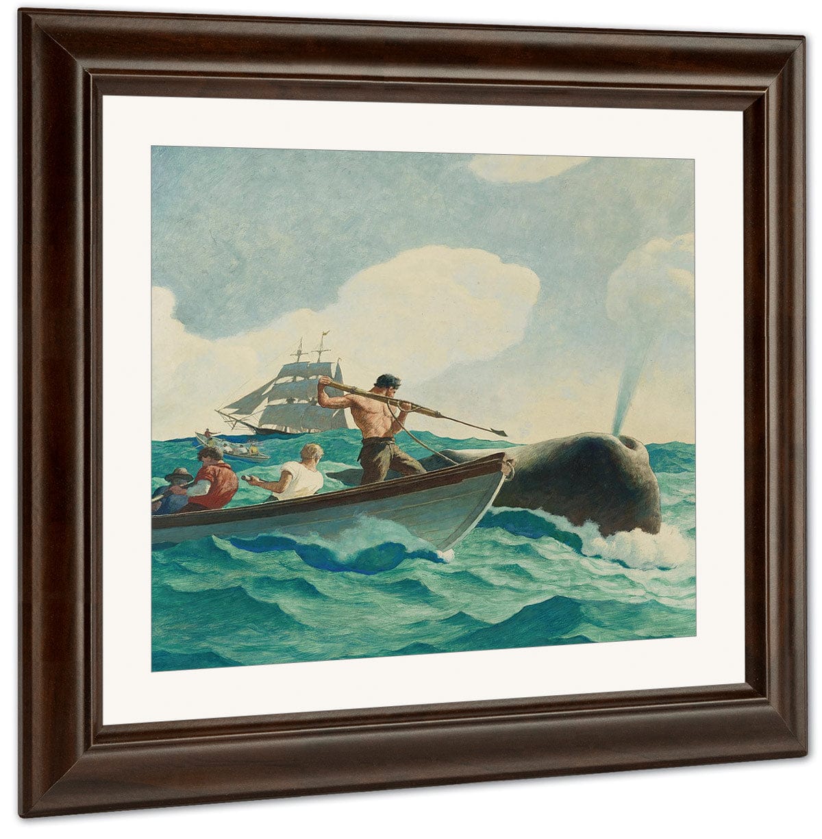 The Story Of Whaling By Nc Wyeth Fine Art Print