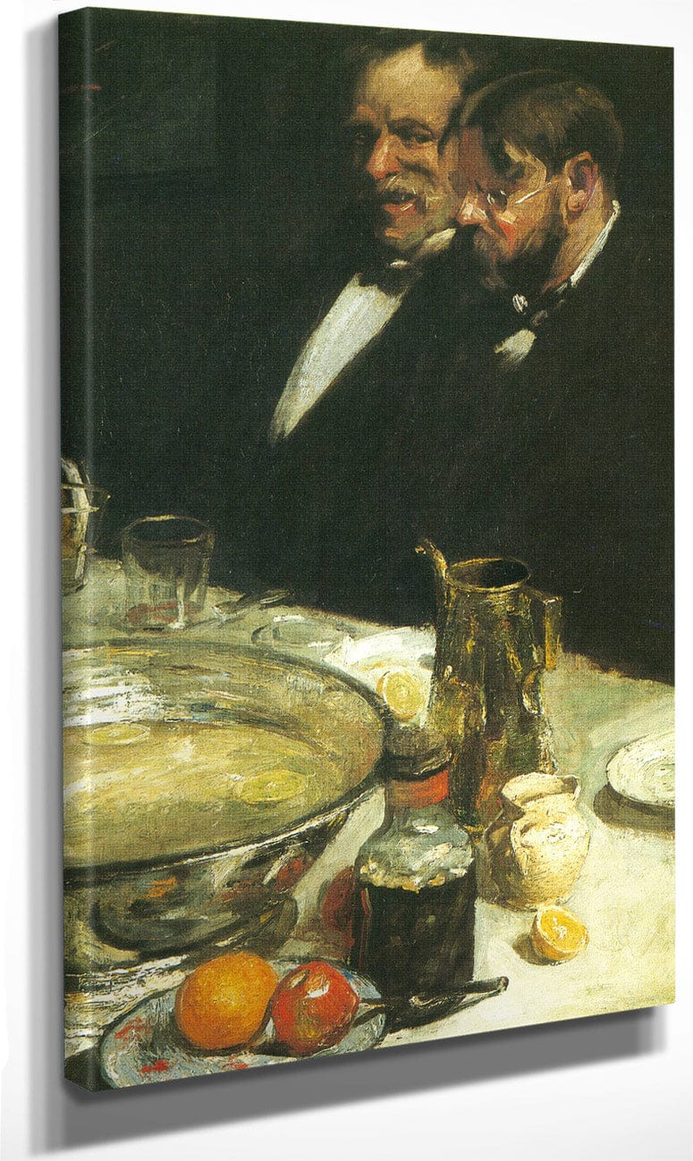 The Story The Dinner Pleasures Of The Table 1898 1899 By Charles Webster Hawthorne Fine Art Print