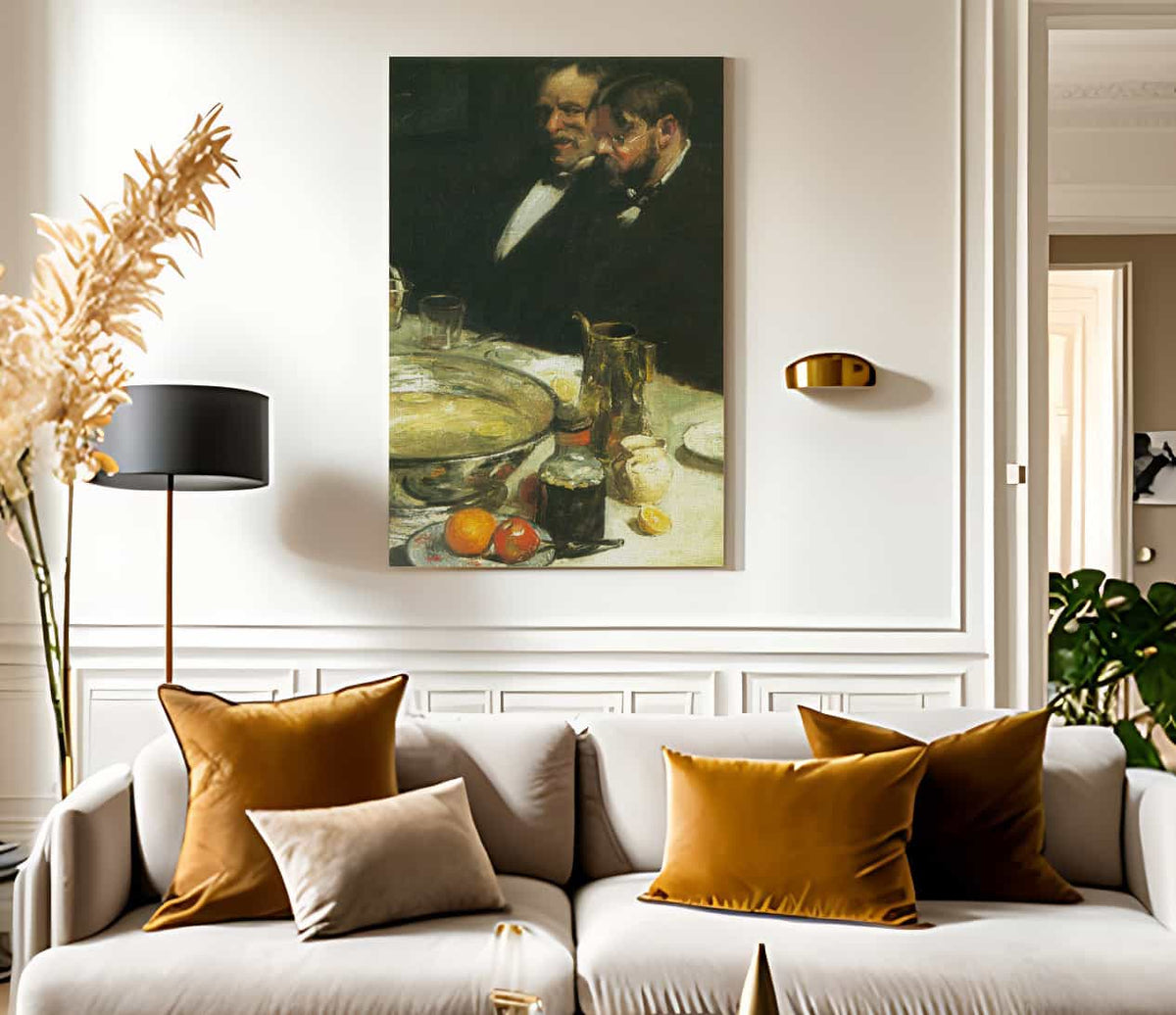 The Story The Dinner Pleasures Of The Table 1898 1899 By Charles Webster Hawthorne Fine Art Print