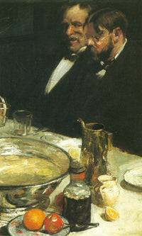 The Story The Dinner Pleasures Of The Table 1898 1899 By Charles Webster Hawthorne Fine Art Print