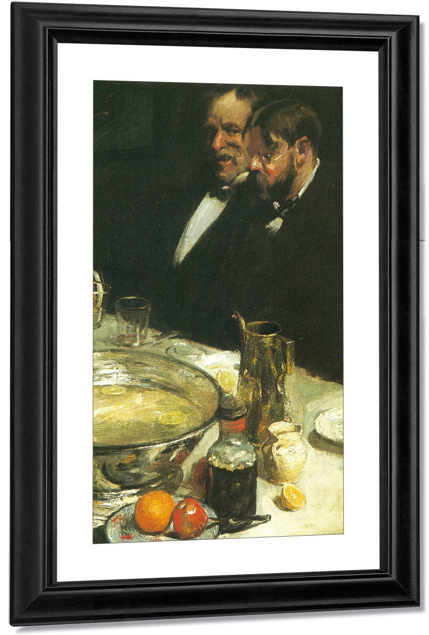 The Story The Dinner Pleasures Of The Table 1898 1899 By Charles Webster Hawthorne Fine Art Print