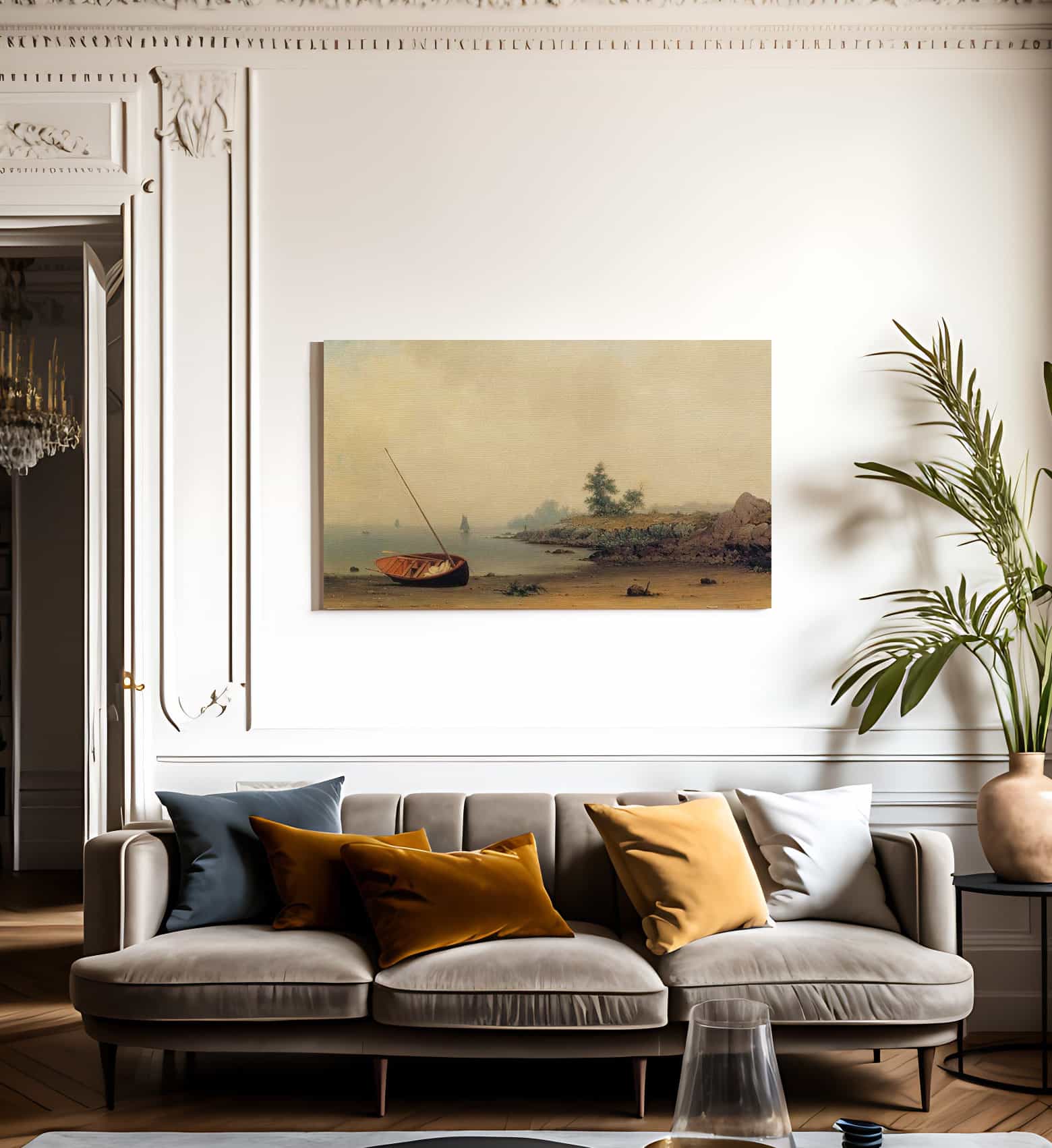 The Stranded Boat 1863 By Martin Johnson Heade Fine Art Print