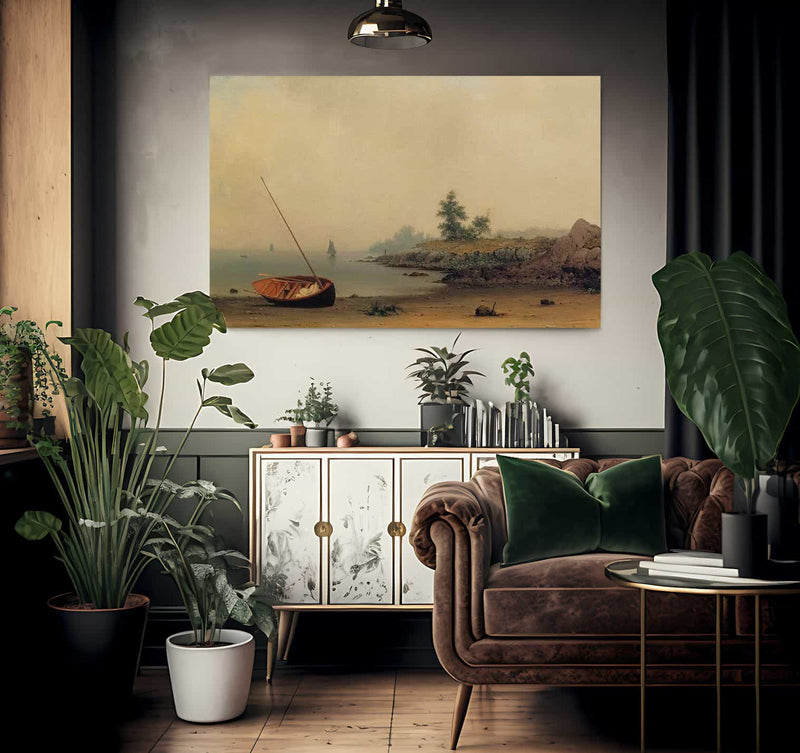 The Stranded Boat 1863 By Martin Johnson Heade Fine Art Print