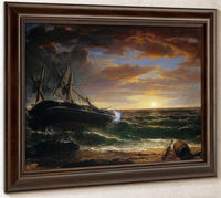 The Stranded Ship By Asher B Durand Fine Art Print