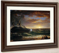 The Stranded Ship By Asher B Durand Fine Art Print