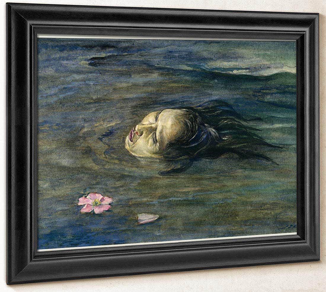 The Strange Thing Little Kiosai Saw In The River By John La Farge Fine Art Print