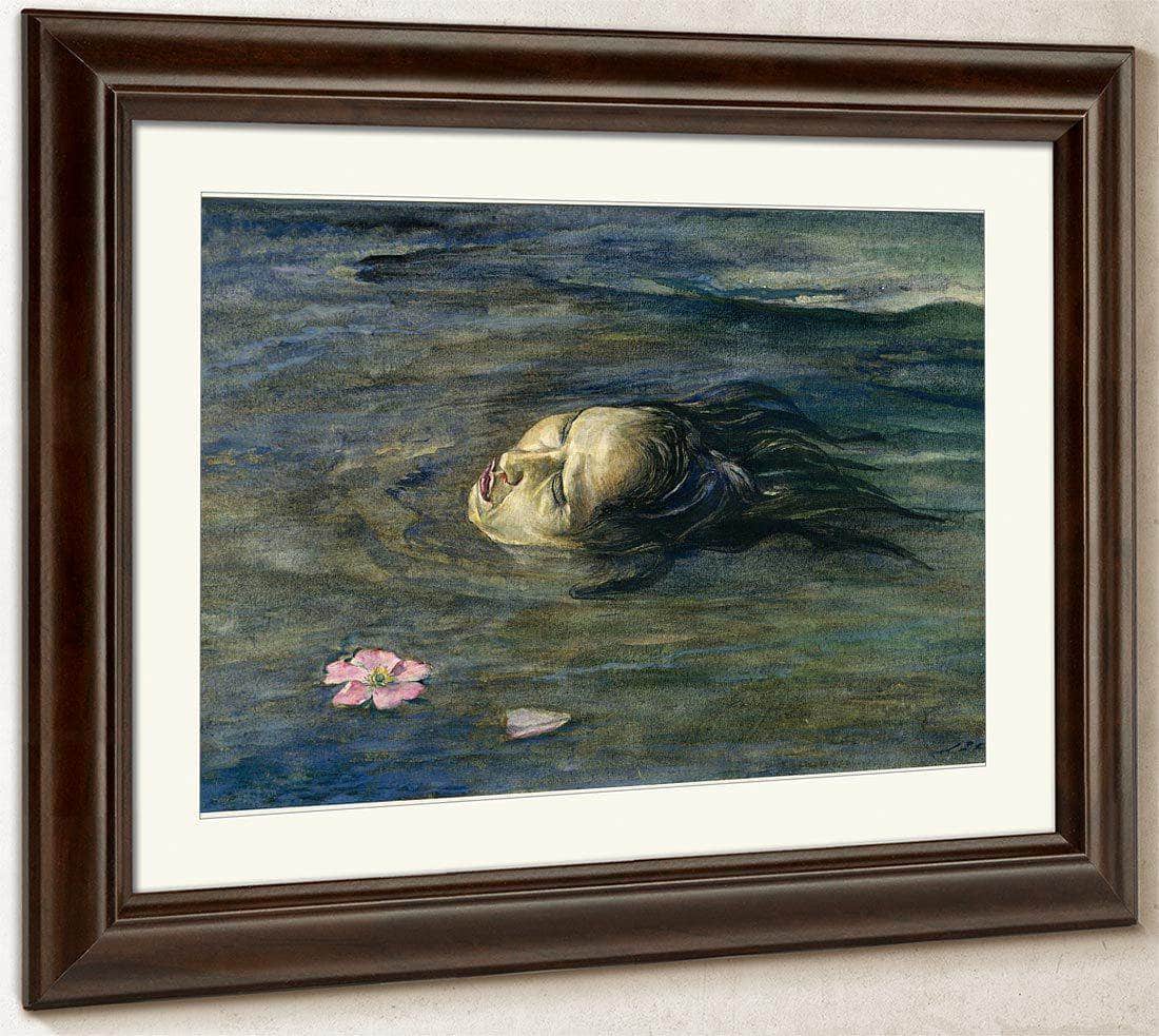 The Strange Thing Little Kiosai Saw In The River By John La Farge Fine Art Print