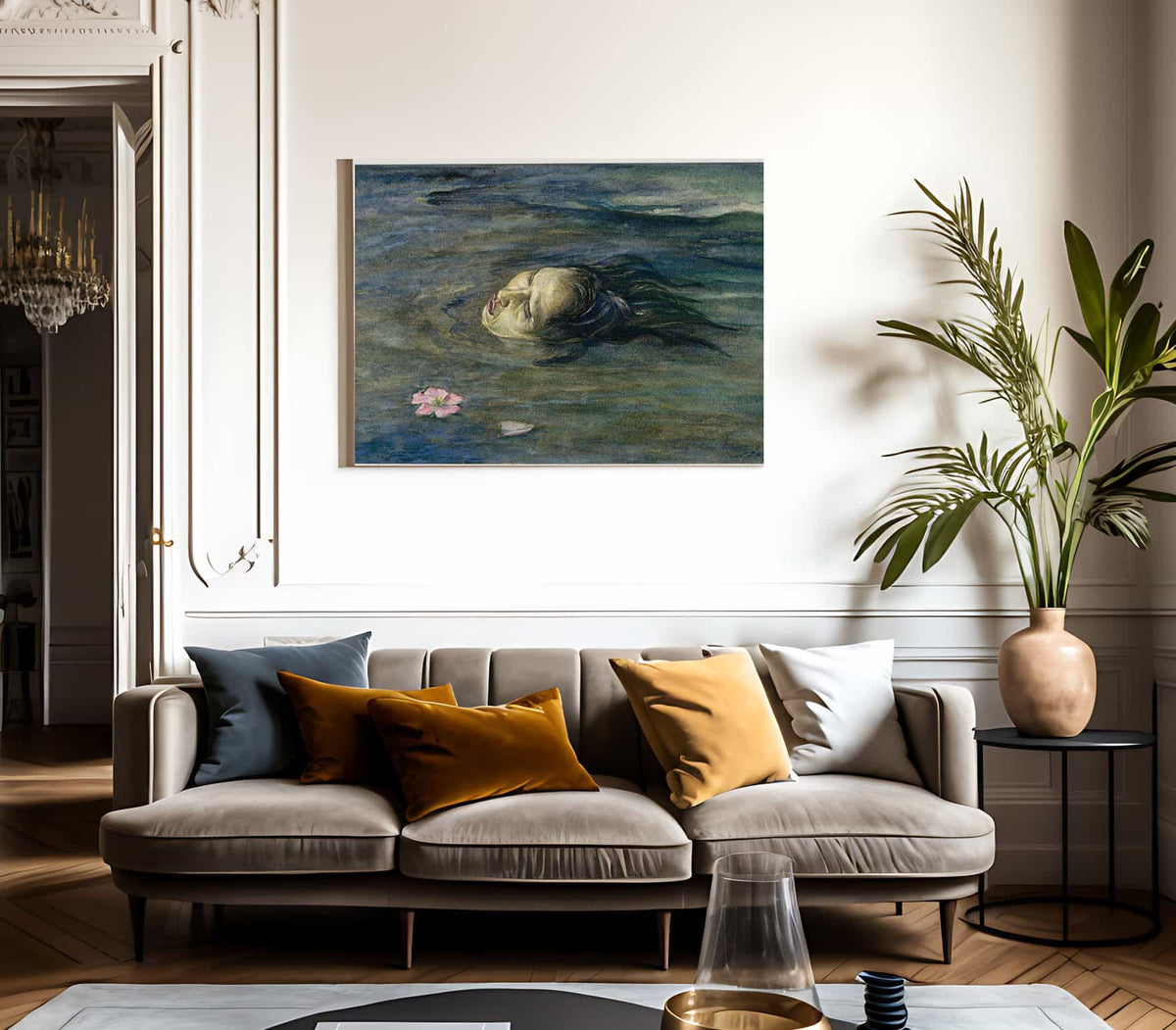 The Strange Thing Little Kiosai Saw In The River By John La Farge Fine Art Print