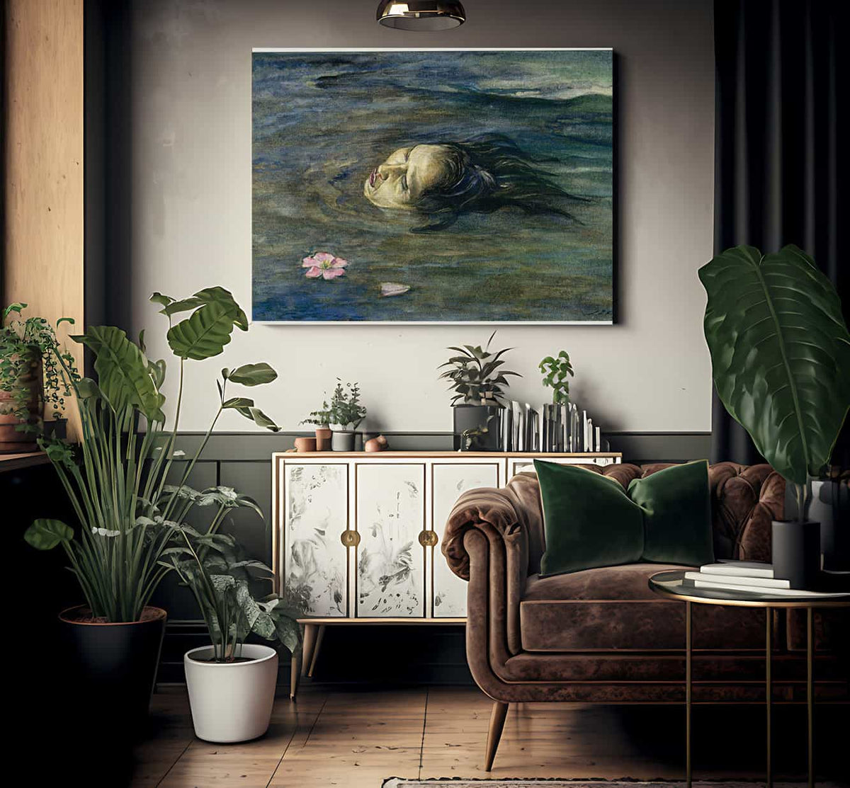 The Strange Thing Little Kiosai Saw In The River By John La Farge Fine Art Print