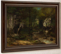 The Stream Le Ruisseau Du Puits Noir Vallee De La Loue By Gusave Courbet Fine Art Print