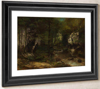 The Stream Le Ruisseau Du Puits Noir Vallee De La Loue By Gusave Courbet Fine Art Print
