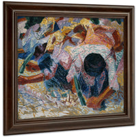 The Street Pavers 1914 Oil On Canvas 100X100Cm Met By Umberto Boccioni Fine Art Print