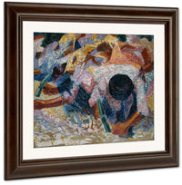 The Street Pavers 1914 Oil On Canvas 100X100Cm Met By Umberto Boccioni Fine Art Print